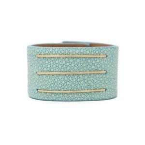 Beautiful and Unique Baby Blue Cuff - Handmade by Liz James